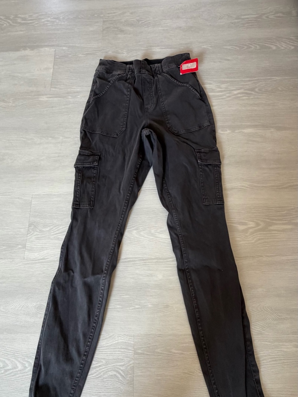 SPANX Grey Straight-Leg Cargo Pants